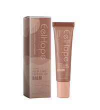EclHope Mild Care Peptide Lip Balm in brown tube with matching box for lip hydration and care