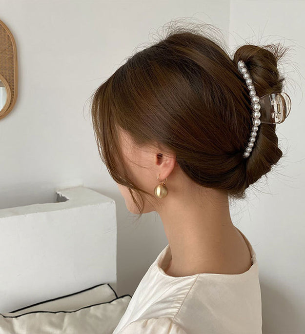 Pearl Hair Headgear Air Shark Clip