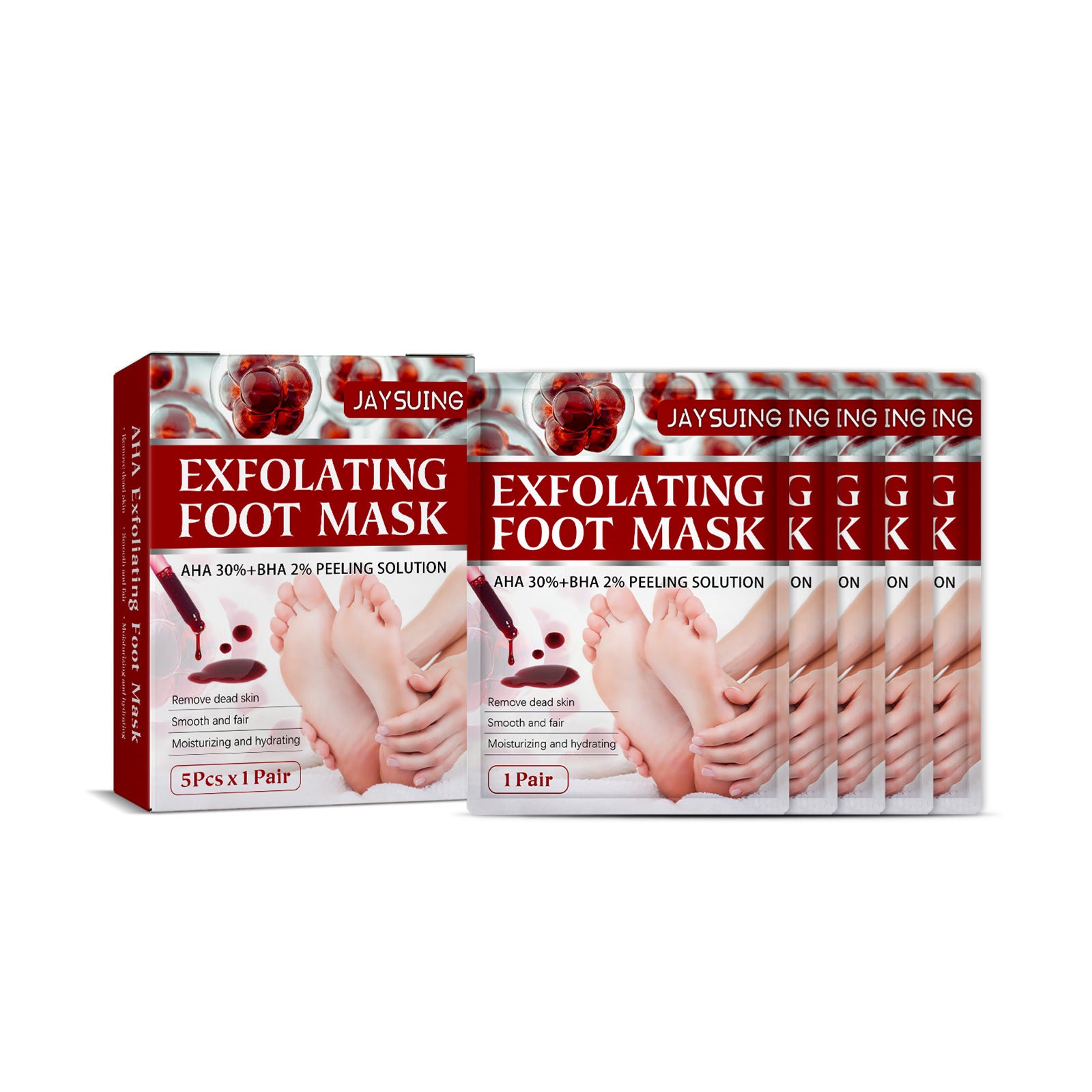 Exfoliating Foot Mask Fruit Acid Nourishing Repair Hydrating Moisturizing Nourishing