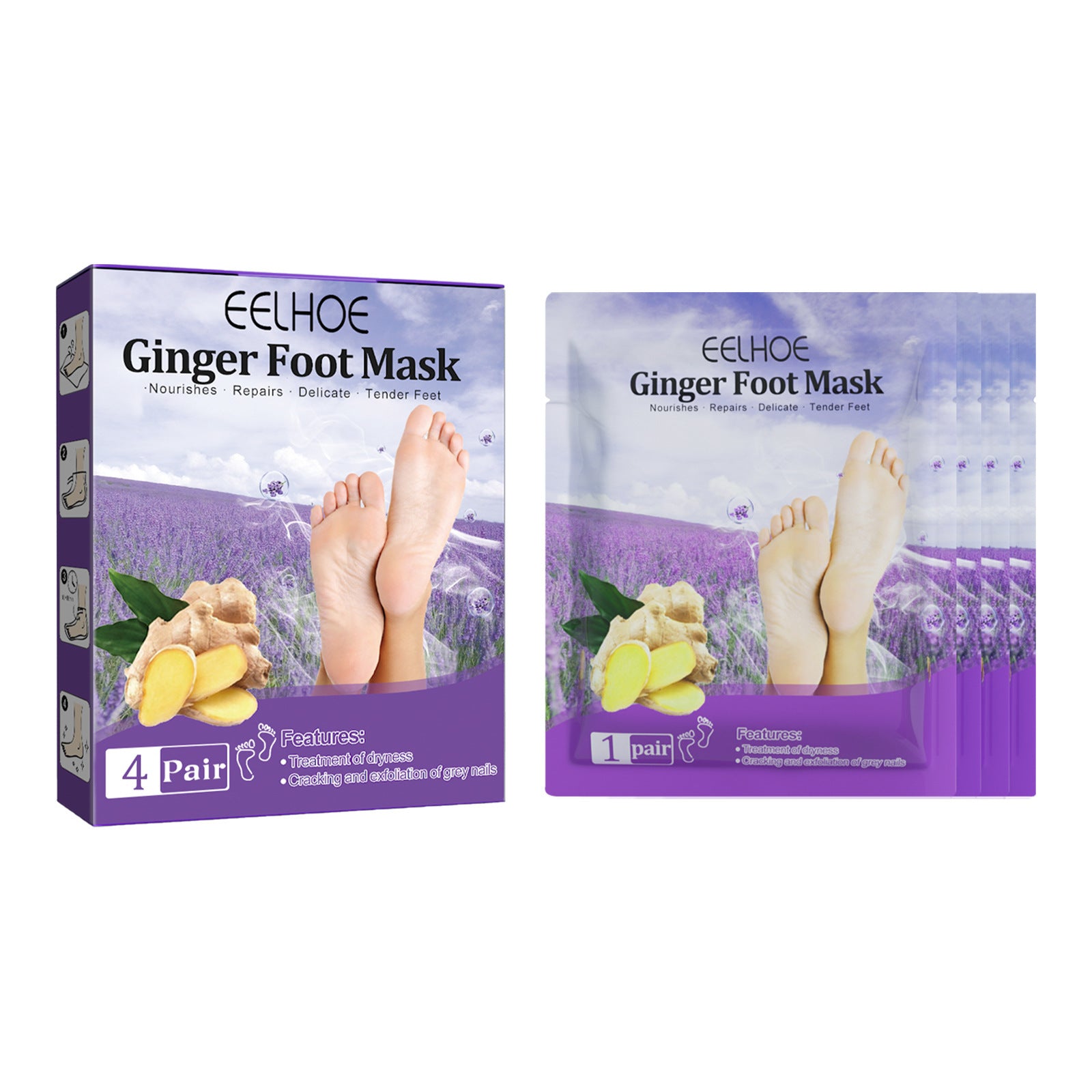 Foot Skin Chapped Exfoliating Exfoliating Exfoliating Skin Moisturizing And Nourishing Foot Mask