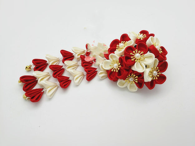 Hairpin Filigree Fringe Flower Headwear Multicolor Style