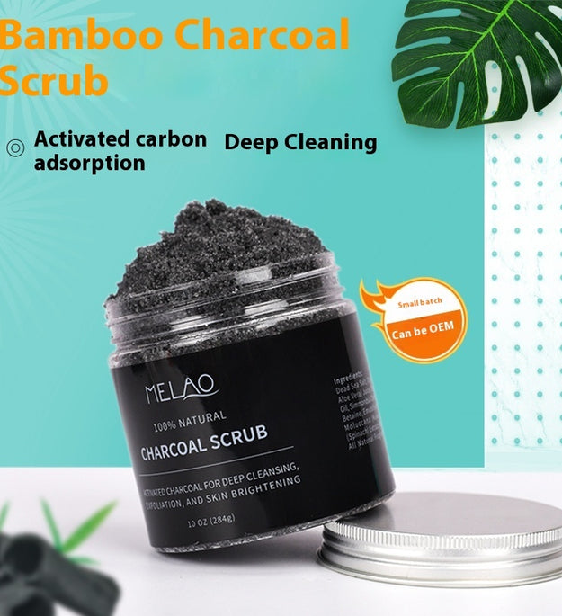Pure White Body Bamboo Charcoal Facial Scrub