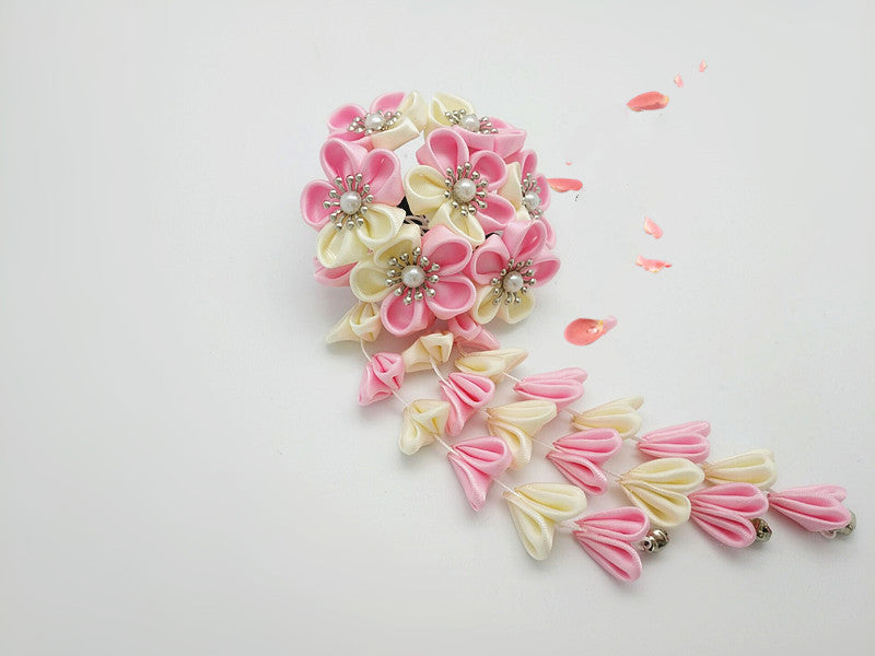 Hairpin Filigree Fringe Flower Headwear Multicolor Style