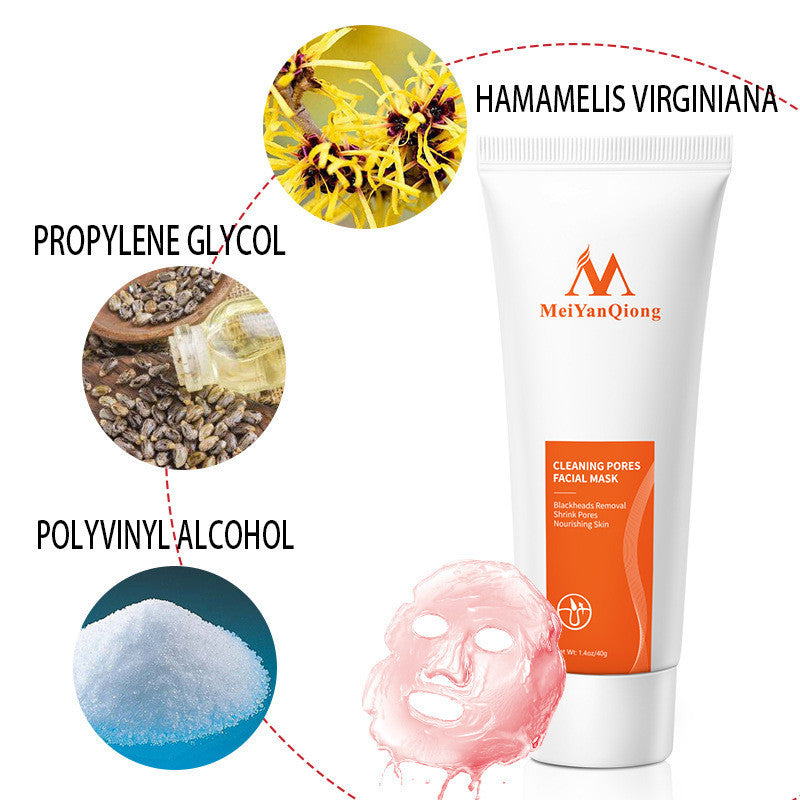Deep Cleansing purifying peel off Black mud Facial face mask Remove blackhead facial mask strawberry nose Acne remover Face care