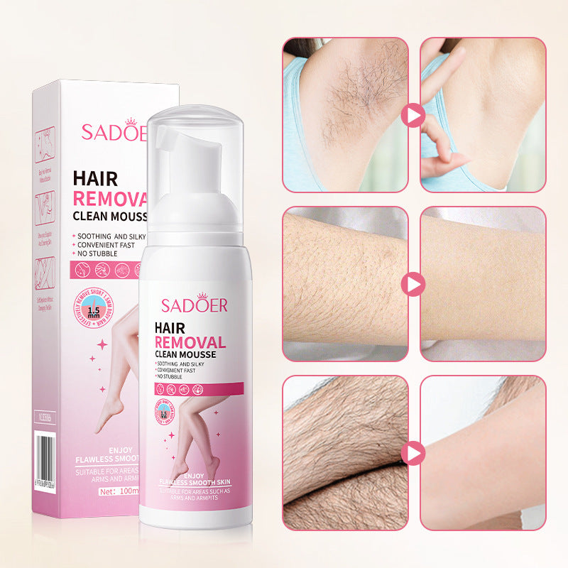Hair Removal Mousse 100g Hair Removal No Stimulation Silky Skin Cleansing Depilatory Cream