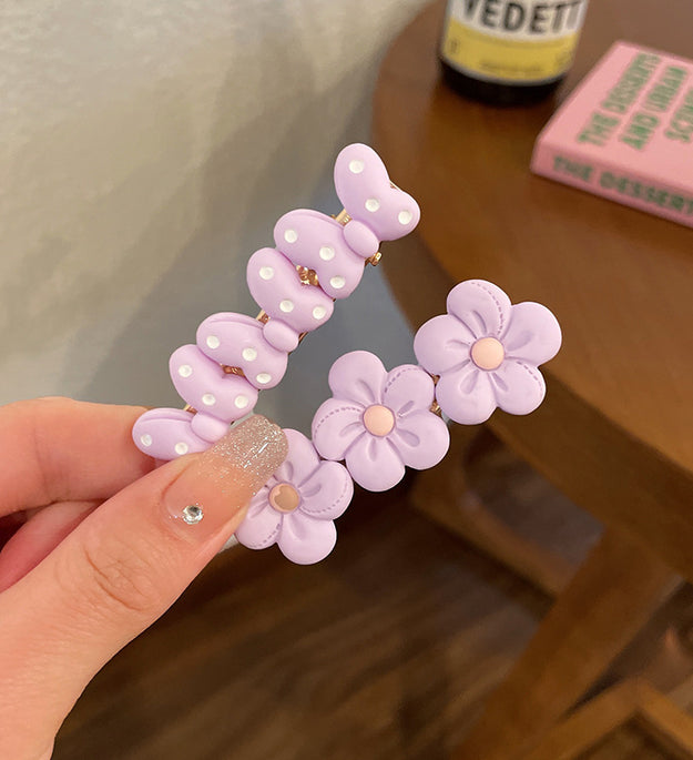 Women's Flower Bear New Simple Hairpin Headwear