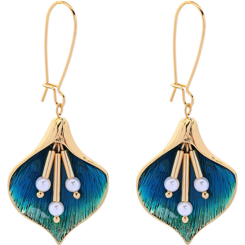 Pearl Orchid Earrings