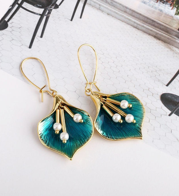 Pearl Orchid Earrings
