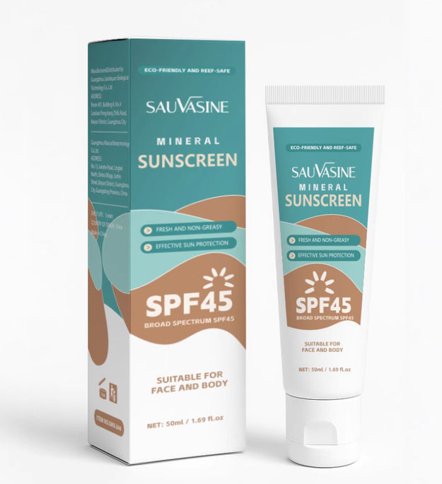 Cross-border Shuo Wo Xin SAUVASINE Mineral UV Cream Sunscreen Refreshing And Non-greasy