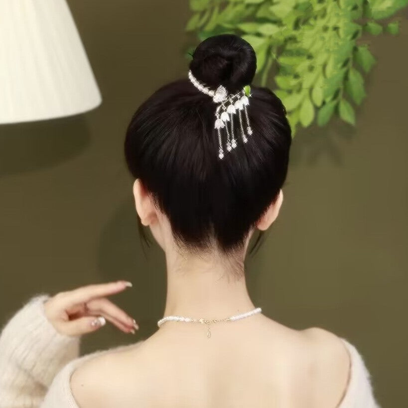 Women's Fringe Bell Orchid Hairpin