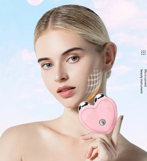 EMS Face Lifting Machine Facial Massager Microcurrent Roller Skin Tightening Rejuvenation Beauty Charging Facial Anti Wrinkle