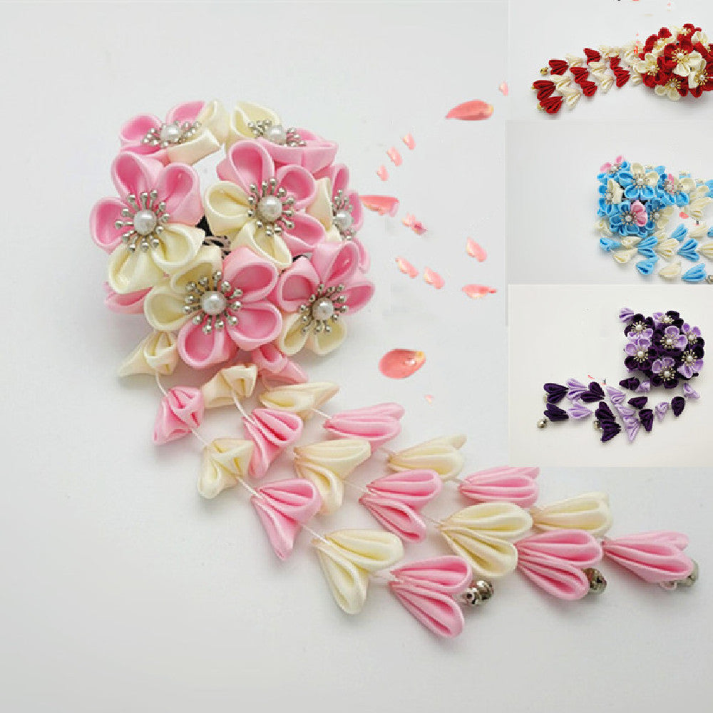 Hairpin Filigree Fringe Flower Headwear Multicolor Style