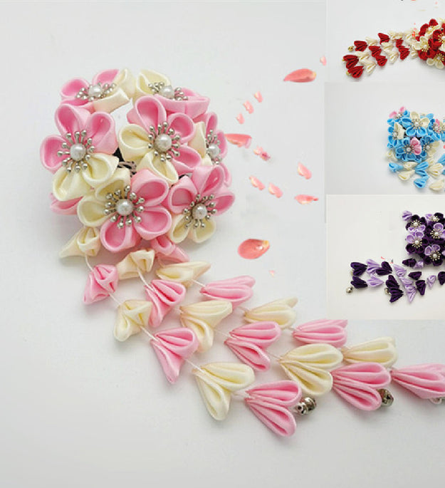 Hairpin Filigree Fringe Flower Headwear Multicolor Style