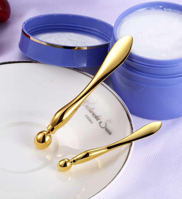 Zinc Alloy Eye Cream Facial Mask Mask Spoon Golden Massage Beauty Stick Metal Eye