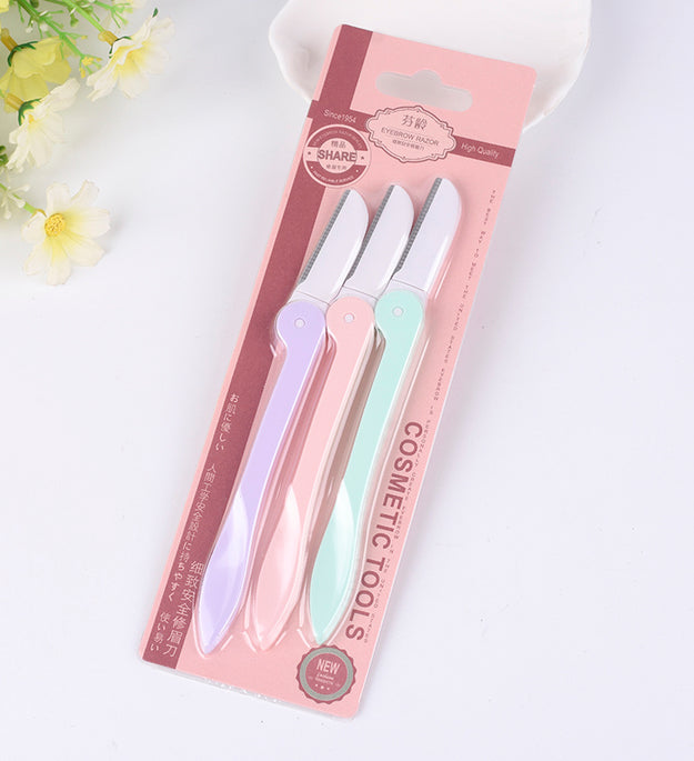 3 Pcs  Professional Eyebrow Razor