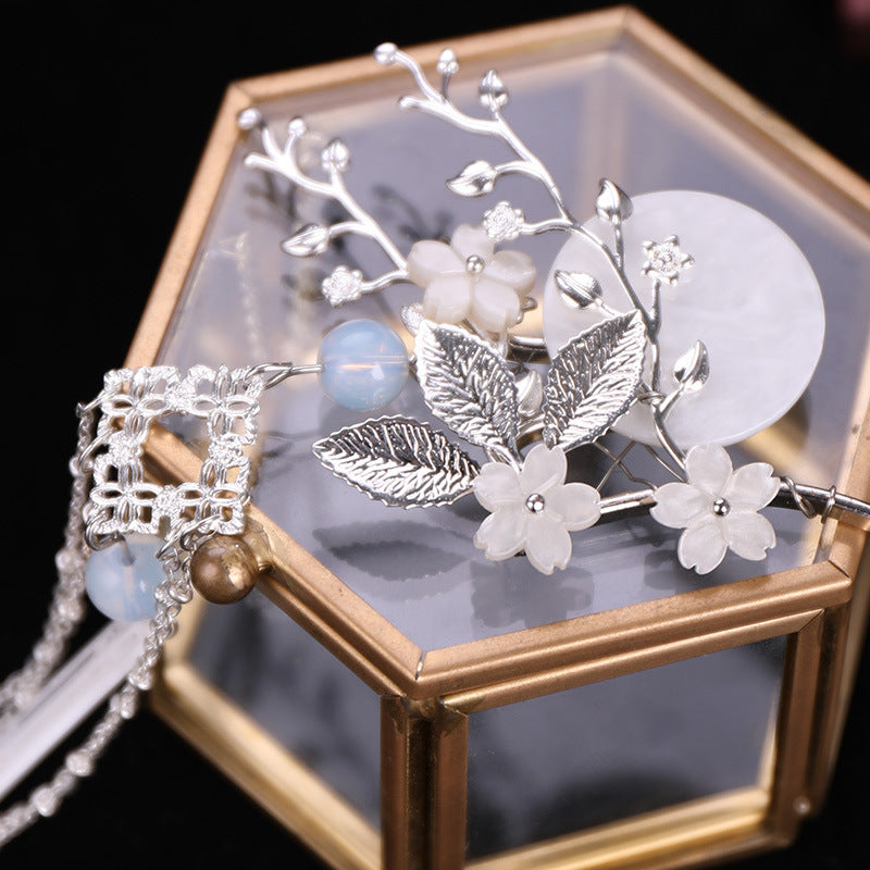 Retro Branches Of Shells Tassel Hairpin