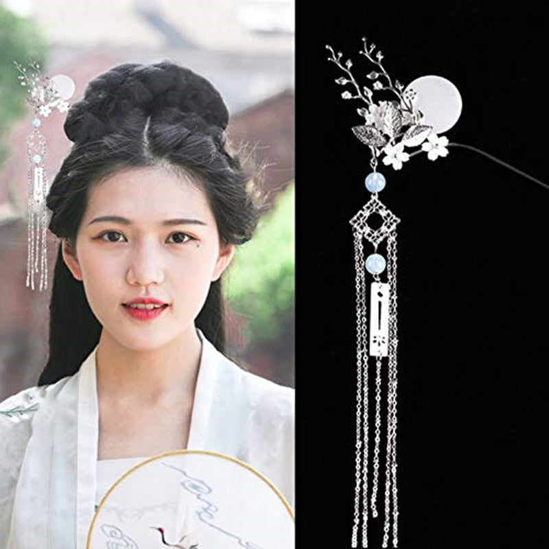 Retro Branches Of Shells Tassel Hairpin