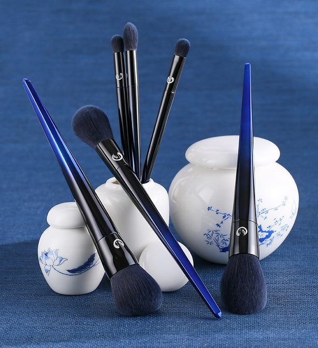 Eye and Face Loose Powder High Gloss Blush Smudge Makeup Brush Set