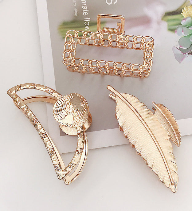Simple Temperament Metal Hair Clip