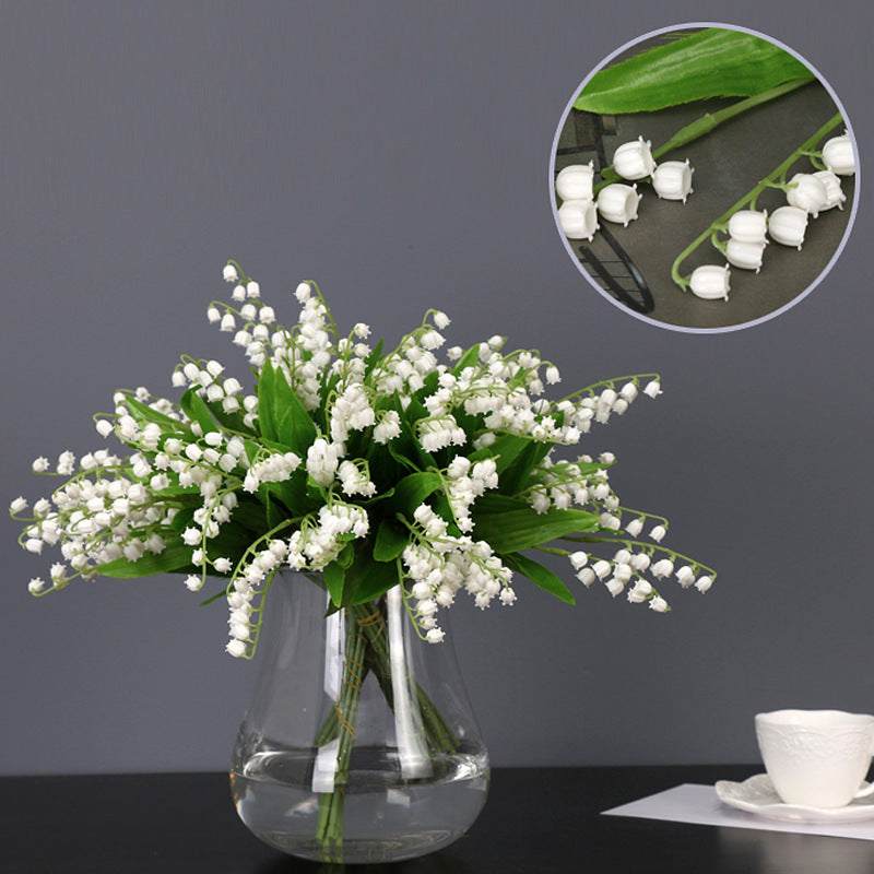 Simulated Lily Of The Valley Plastic Flower Single Lily Of The Valley