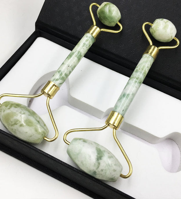 Jade Beauty Device Roller Xiuyu Double-headed Facial Massage Stick Jade Roller