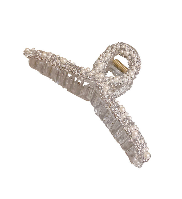 Pearl Hair Clip Large Shark Clip