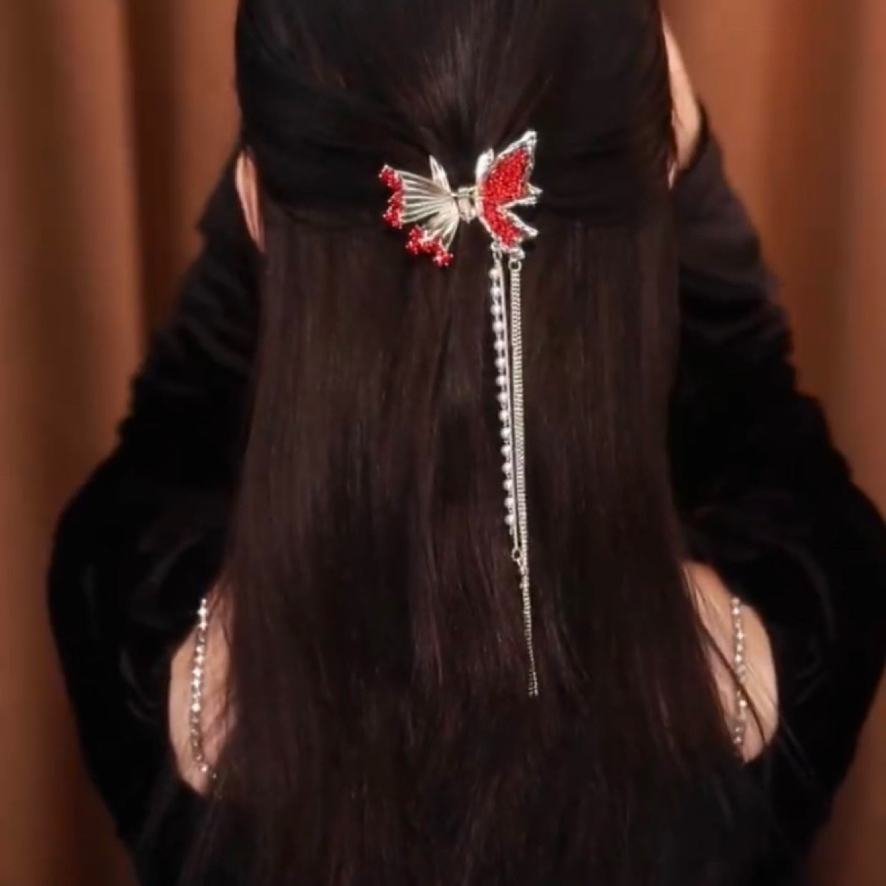 Female Head Tassel Hairpin Small Headdress