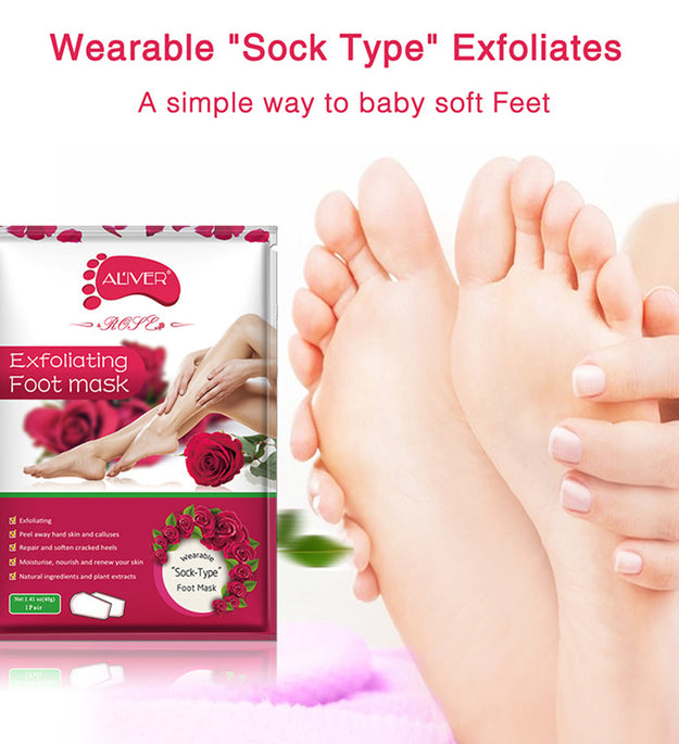 ALIVER Foot Mask Rose Foot Mask