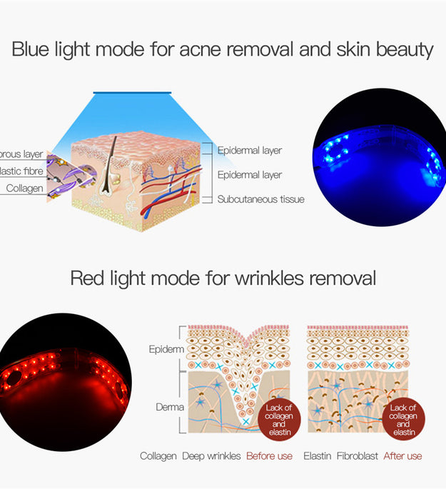 Infrared LED Light Photon Therapy V-Shape Slimming Face Massager