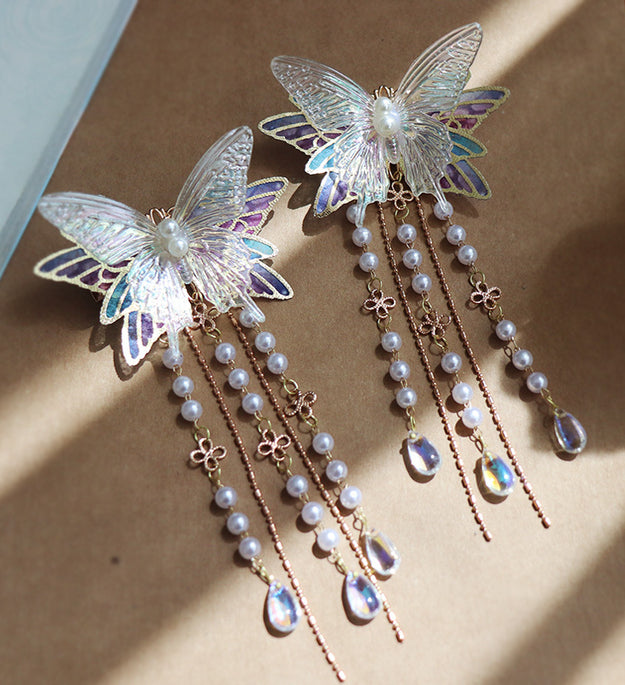 Fantasy Butterfly Hairpin Hanfu Tassel Headwear