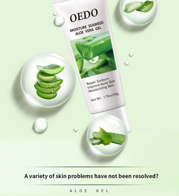Seaweed Aloe Vera Gel Sun Damage Repair Moisturizing Gel Improves Skin Water Shortage Exfoliating Aloe Vera Gel