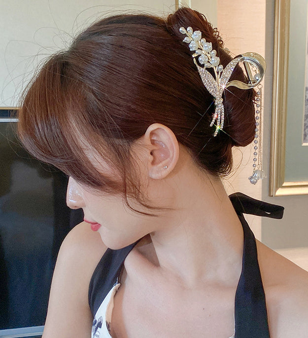 Summer Tassel Dished Hair Clip Headwear