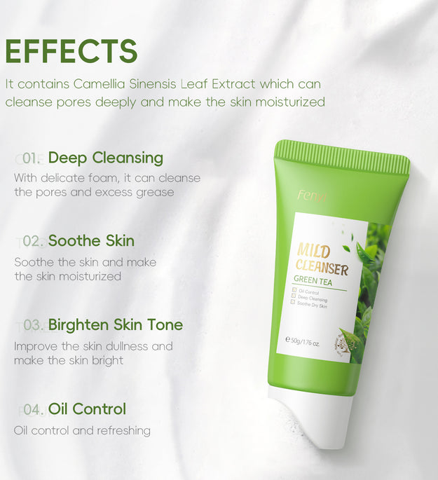 Skin Care Green Tea Facial Cleanser