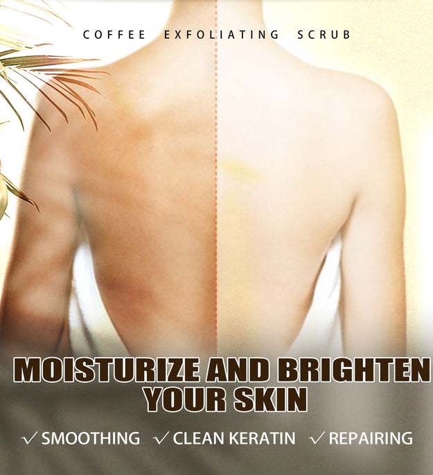 Melanin Brightening And Whitening Body Skin Coffee Scrub