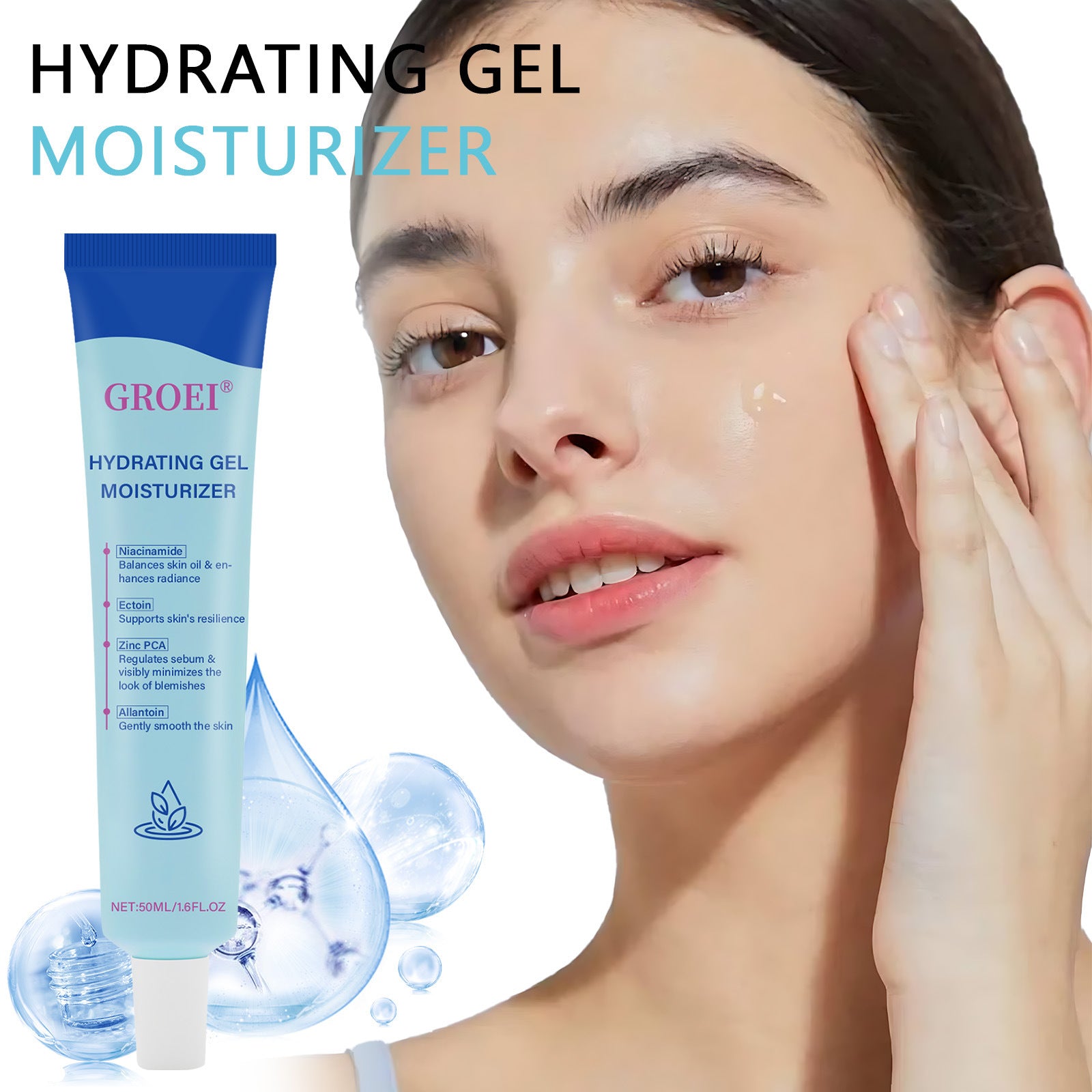 Moisturizing Facial Gel Hyaluronic Acid Hydrating