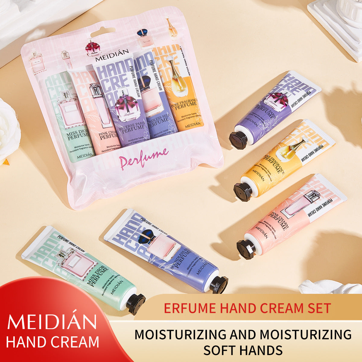 English Version Of Charm Perfume Hand Cream Suit