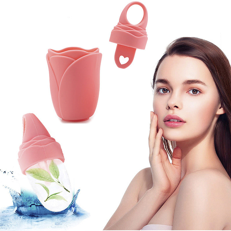 Silicone Face Application Ice Tray Rose Face Ice Compress Instrument