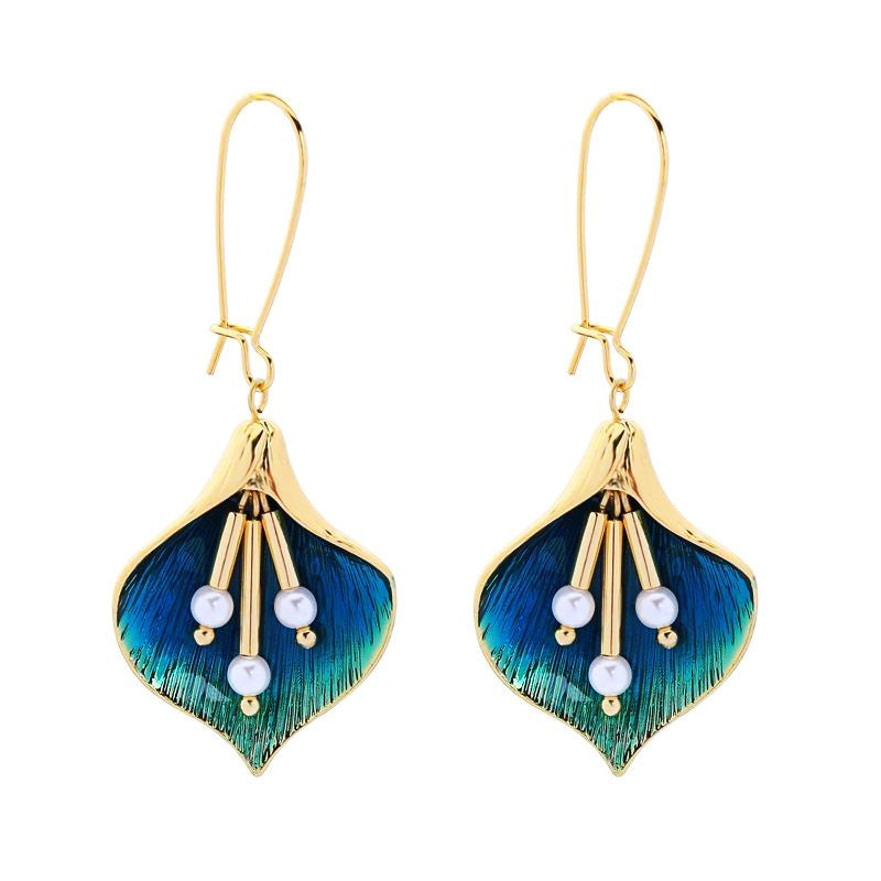 Pearl Orchid Earrings