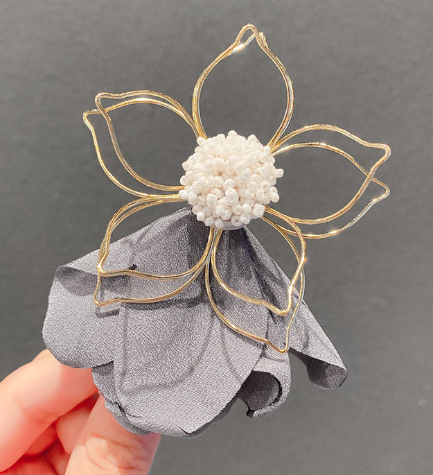 Super Fairy Hollow Flower Metal Hair Clip