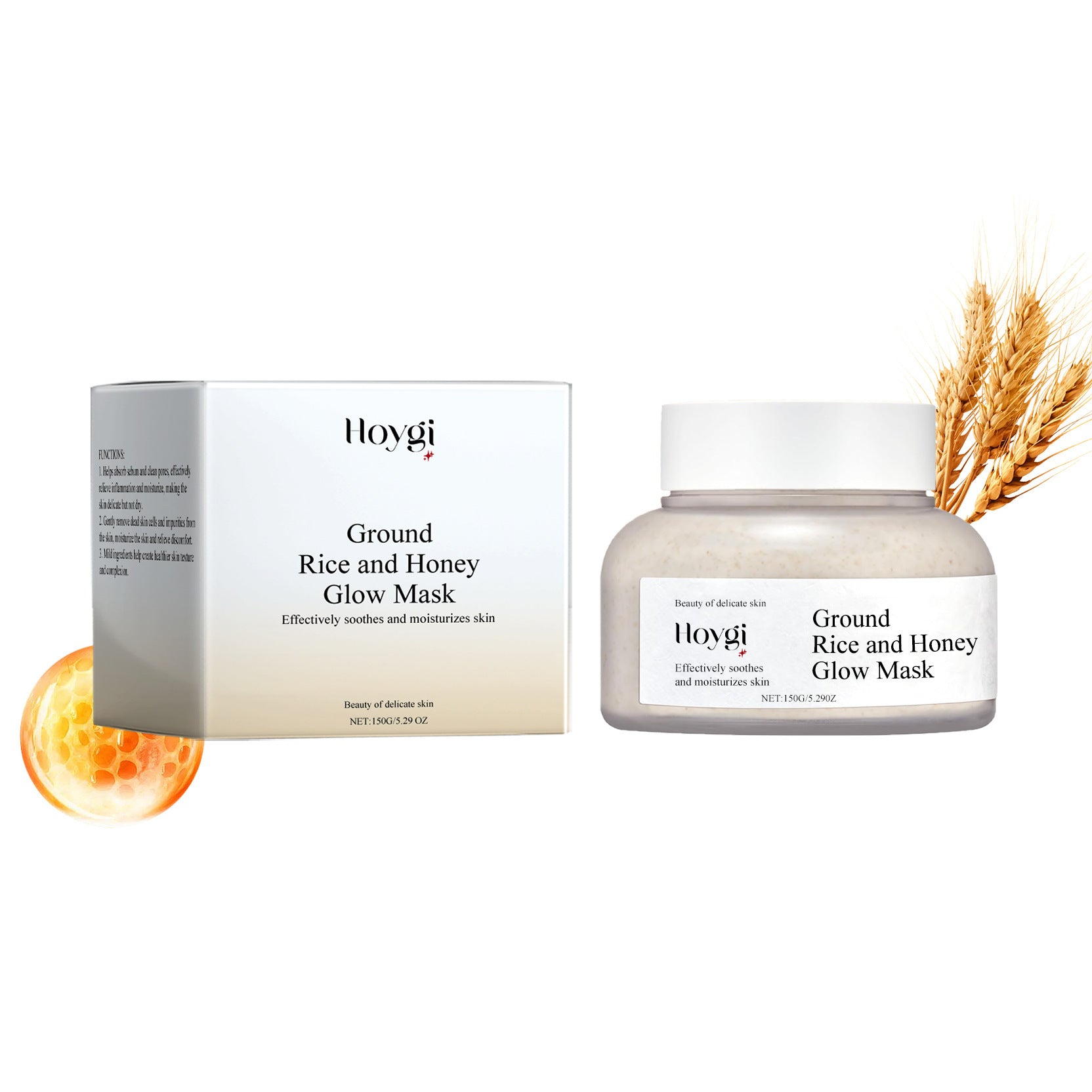 Rice Honey Nourishing And Brightening Facial Mask Moisturizing