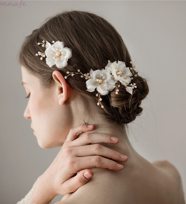 Women's Chiffon Flower Hairpin Suit