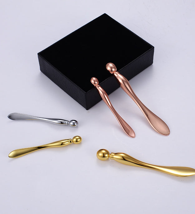Zinc Alloy Eye Cream Facial Mask Mask Spoon Golden Massage Beauty Stick Metal Eye