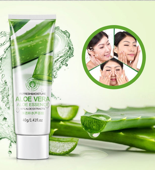 Hydrating Aloe Vera Gel Oil Control Moisturizing to Blackhead Shrinking Pore After Sun Soothing Skin Care
