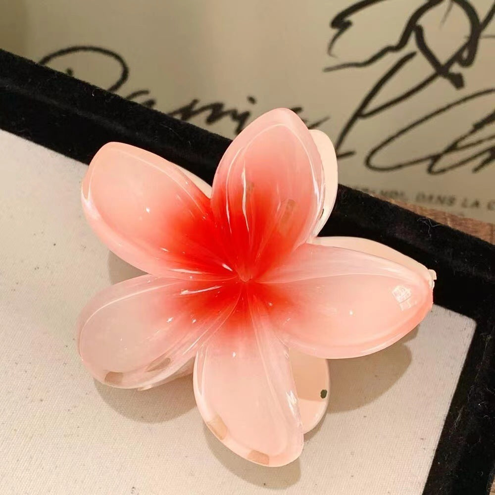Women's Colorful Plumeria Rubra Barrettes Flowers