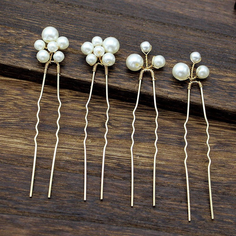 Elegant Pearl Hair U Clip Cheongsam Accessories