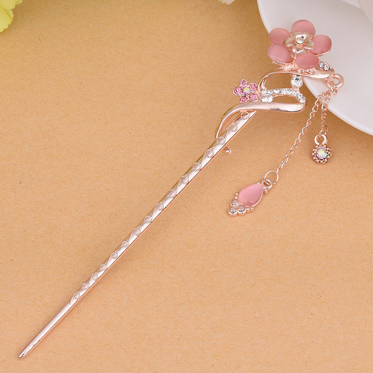 Flower tassel classical hairpin