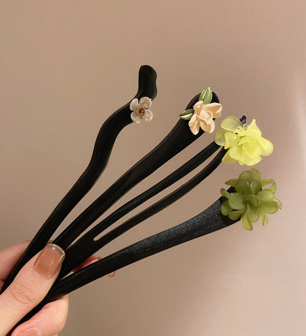 Simple Flower Hairpin Antique Chinese Temperament