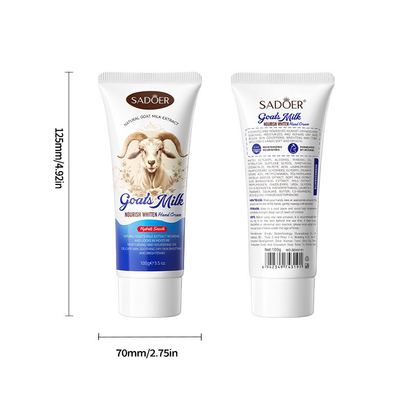 Goat's Milk Whitening Hand Cream Autumn And Winter Moisturizing