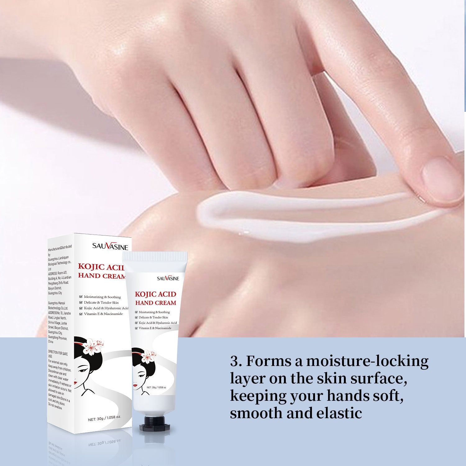 Kojic Acid Hand Cream Moisturizing White