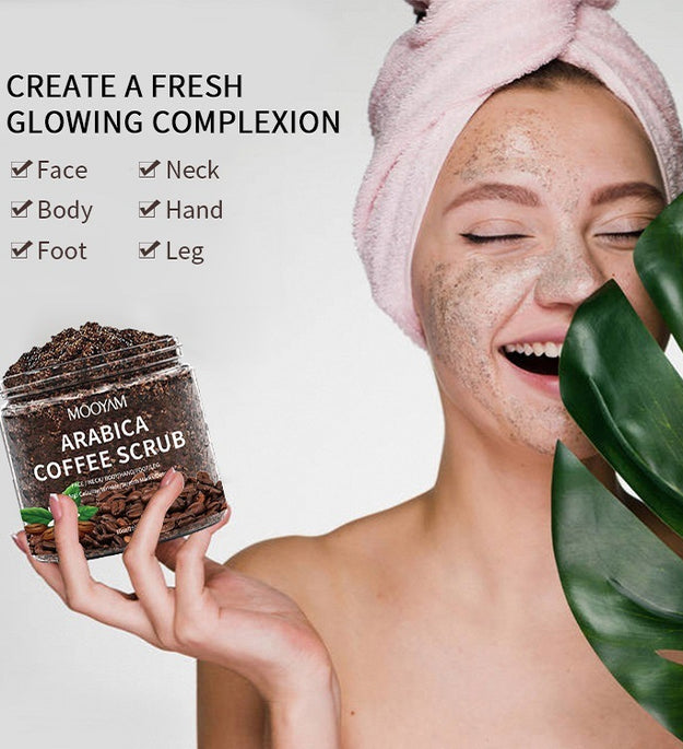 Home Fashion Simple Coffee Scrub Cream Face And Body Gentle Cleaning